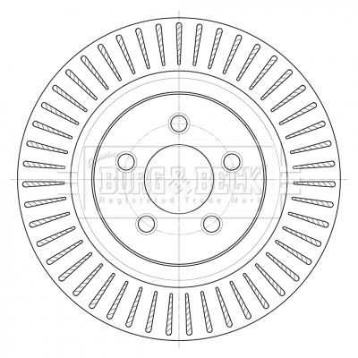 BORG & BECK Тормозной диск BBD6082S